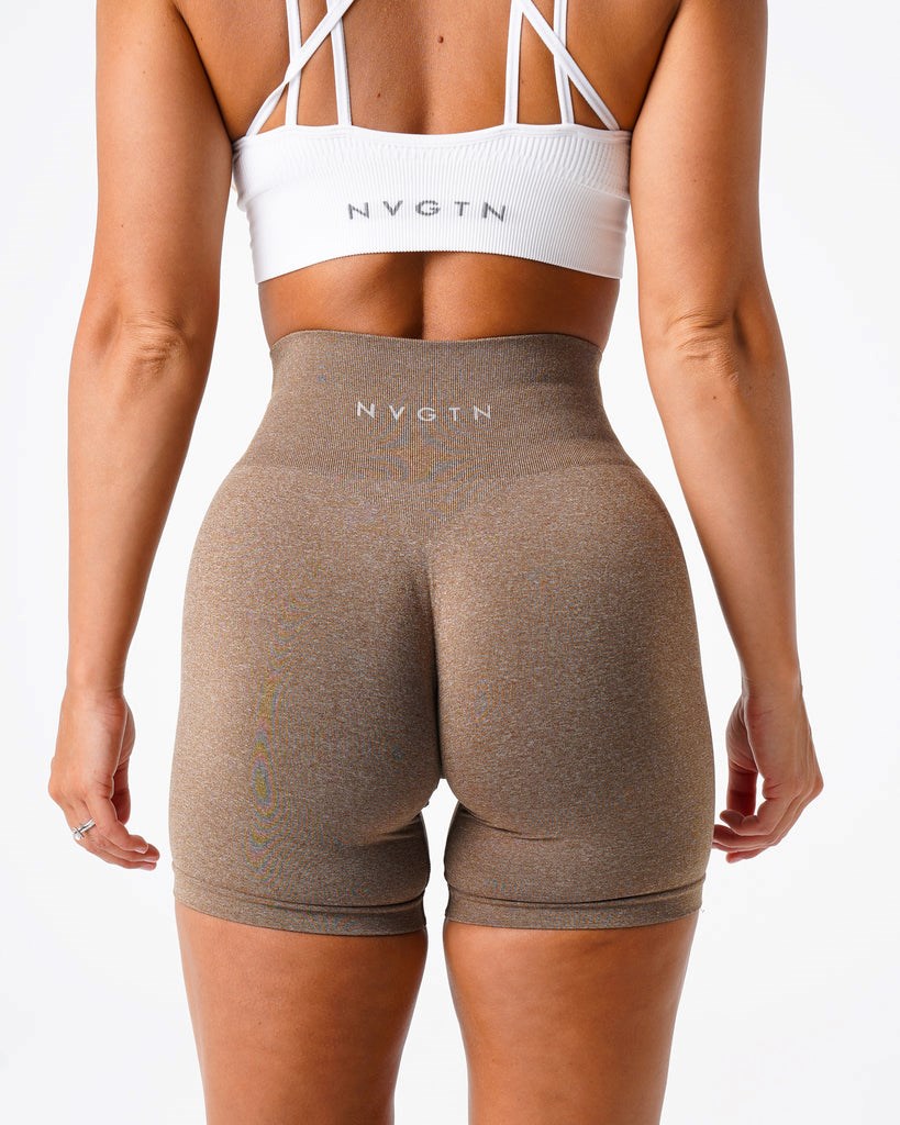 NVGTN Pro Seamless Shorts Mocha | FNQ-540289