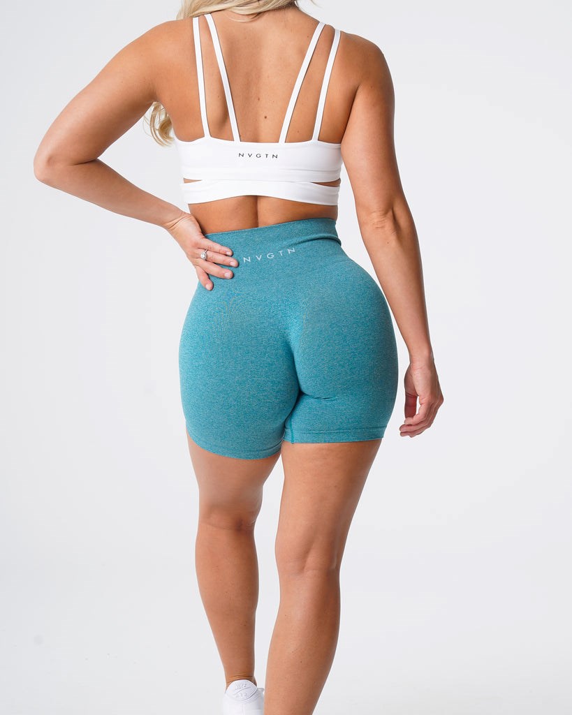 NVGTN Pro Seamless Shorts Teal | OMY-208417