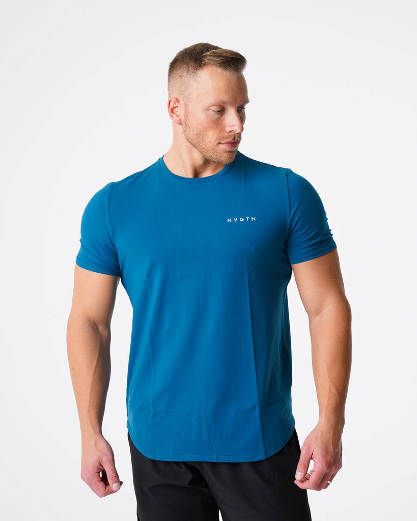 NVGTN Pulse Fitted Tee Modre | CAX-185327