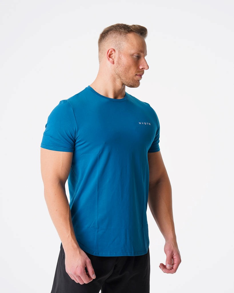 NVGTN Pulse Fitted Tee Modre | CAX-185327