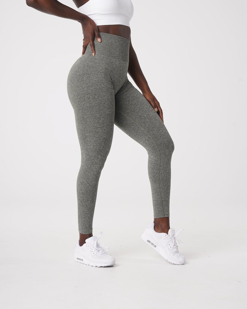 NVGTN Scrunch Seamless Leggings Hnedožltý Zelene | FZC-724395