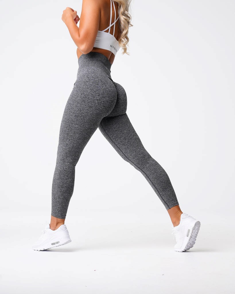 NVGTN Scrunch Seamless Leggings Čierne | FKP-546082