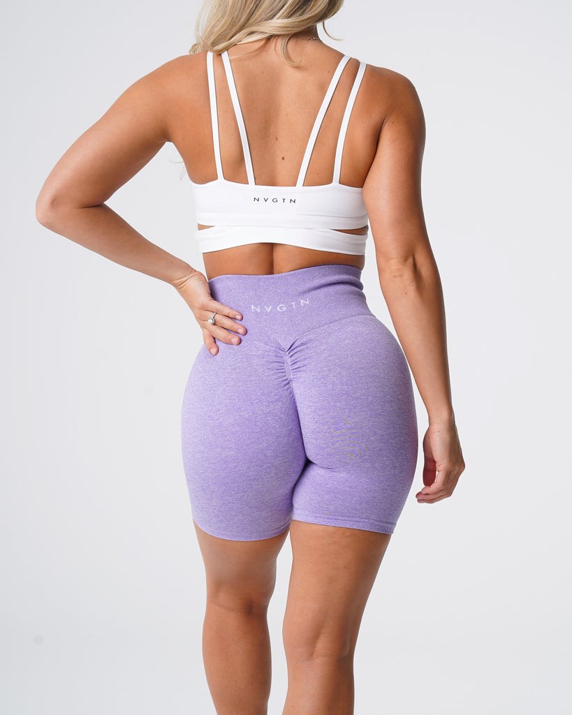 NVGTN Scrunch Seamless Shorts Lilac | ZEW-415869