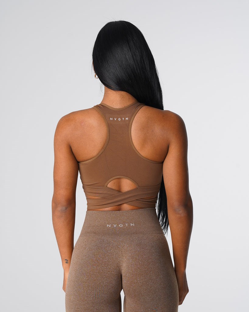 NVGTN Sculpt Seamless Bra Top Mocha | WVR-973520