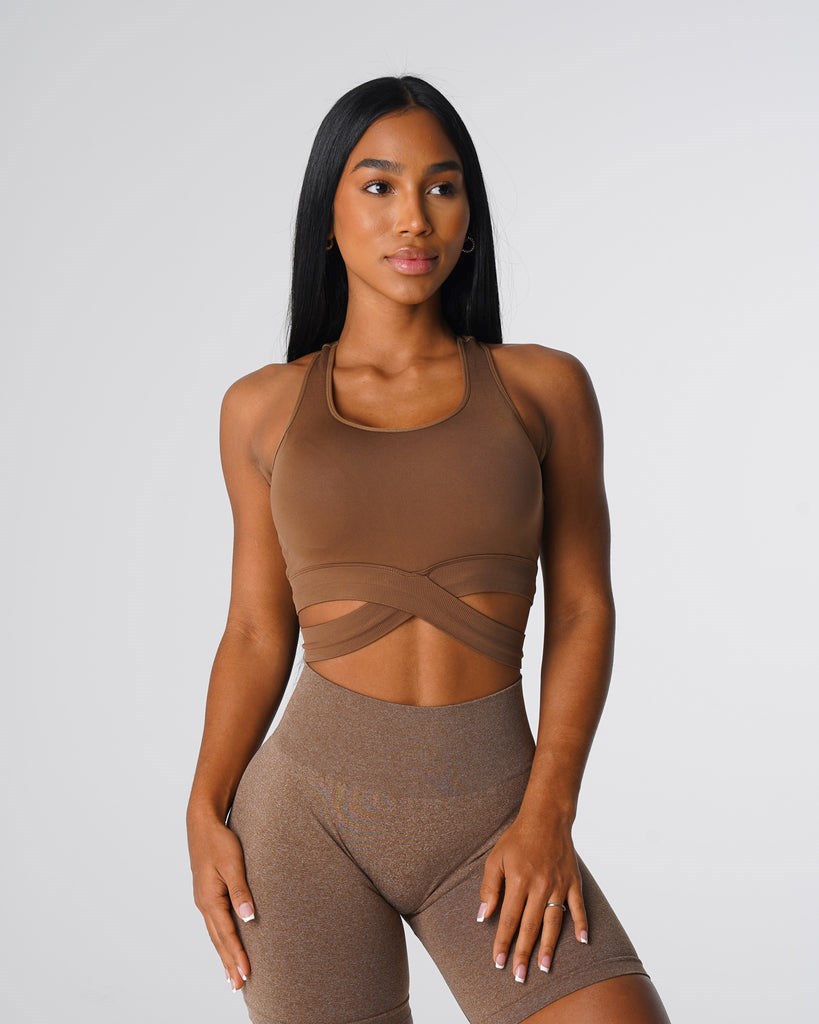 NVGTN Sculpt Seamless Bra Top Mocha | YHK-620587