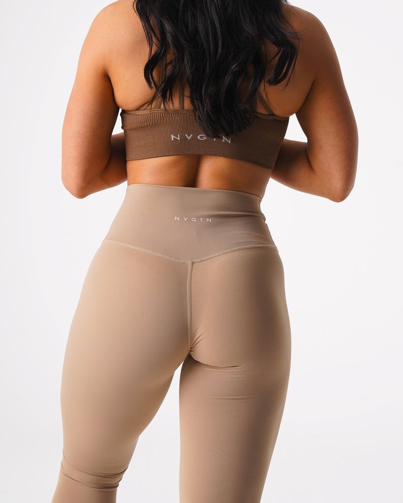 NVGTN Signature 2.0 Leggings Latte | SHQ-172638