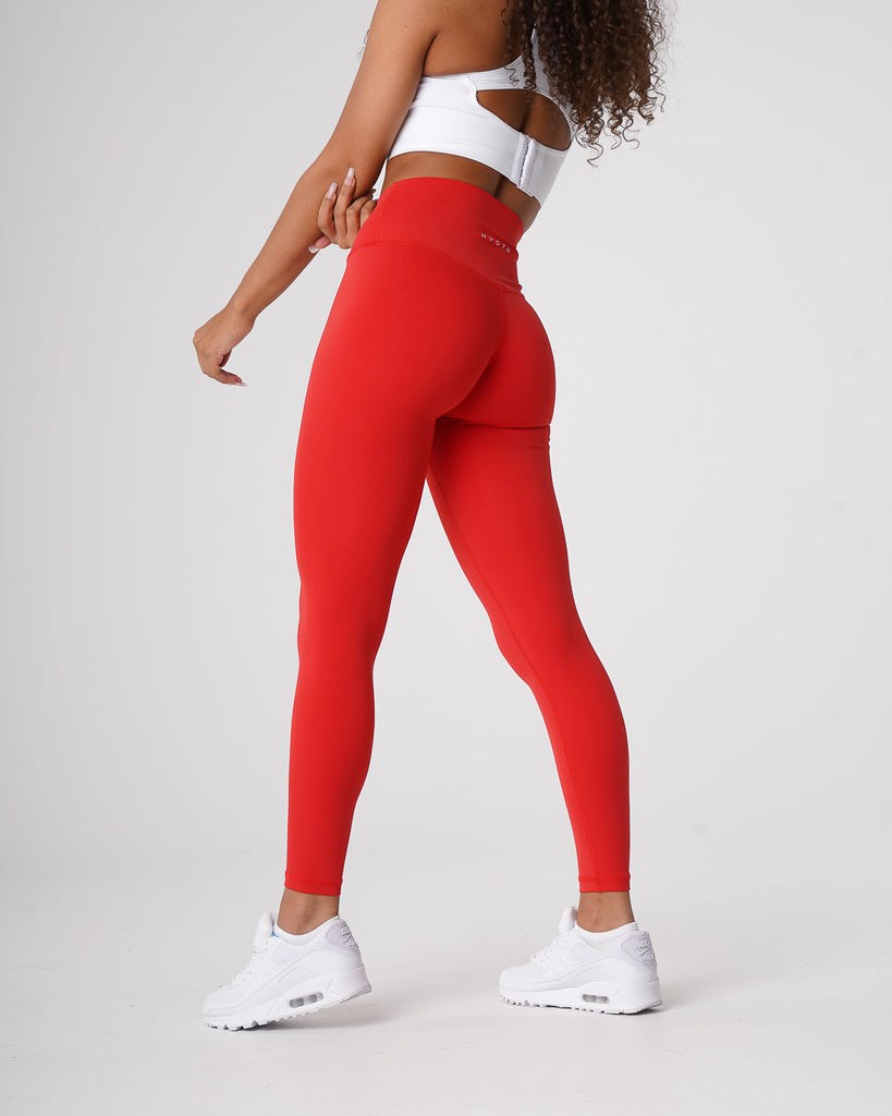 NVGTN Signature 2.0 Leggings Scarlet | KEQ-872360