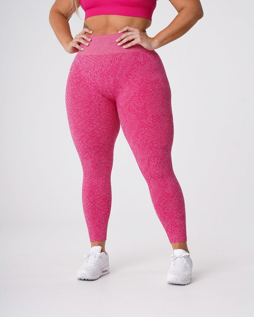 NVGTN Snakeskin Seamless Leggings Fuchsie | GAJ-471589