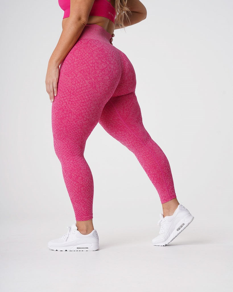 NVGTN Snakeskin Seamless Leggings Fuchsie | GAJ-471589