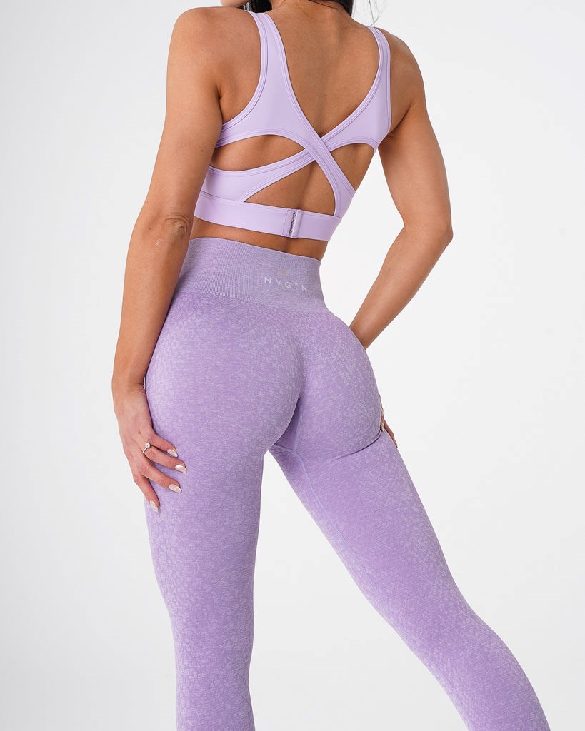 NVGTN Snakeskin Seamless Leggings Lilac | XVS-503924