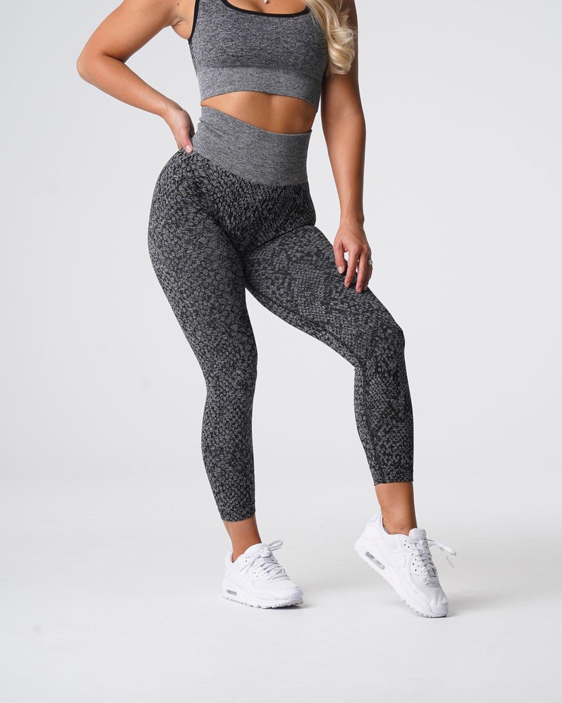 NVGTN Snakeskin Seamless Leggings Čierne | TIY-254987