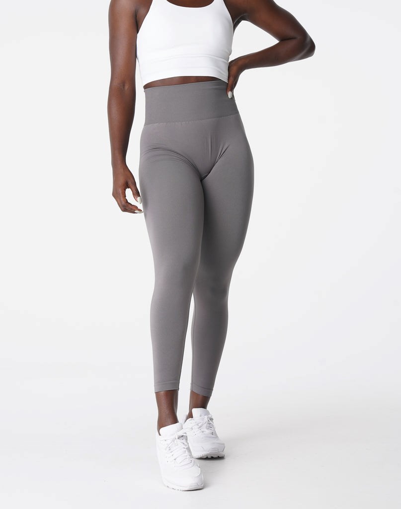 NVGTN Solid Seamless Leggings Charcoal | CFQ-806342