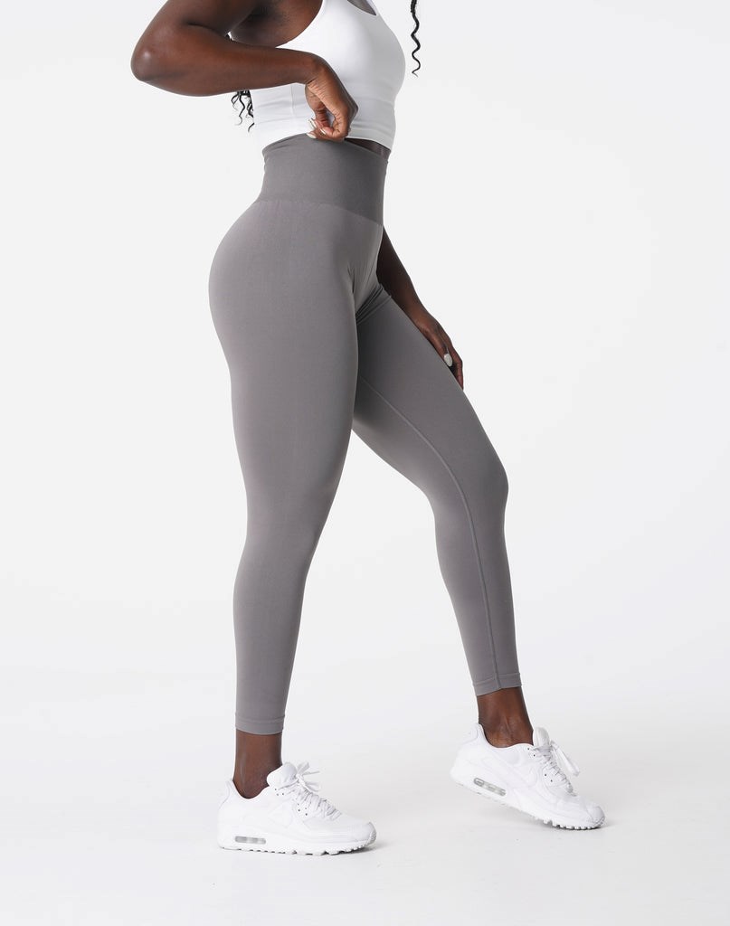 NVGTN Solid Seamless Leggings Charcoal | CFQ-806342