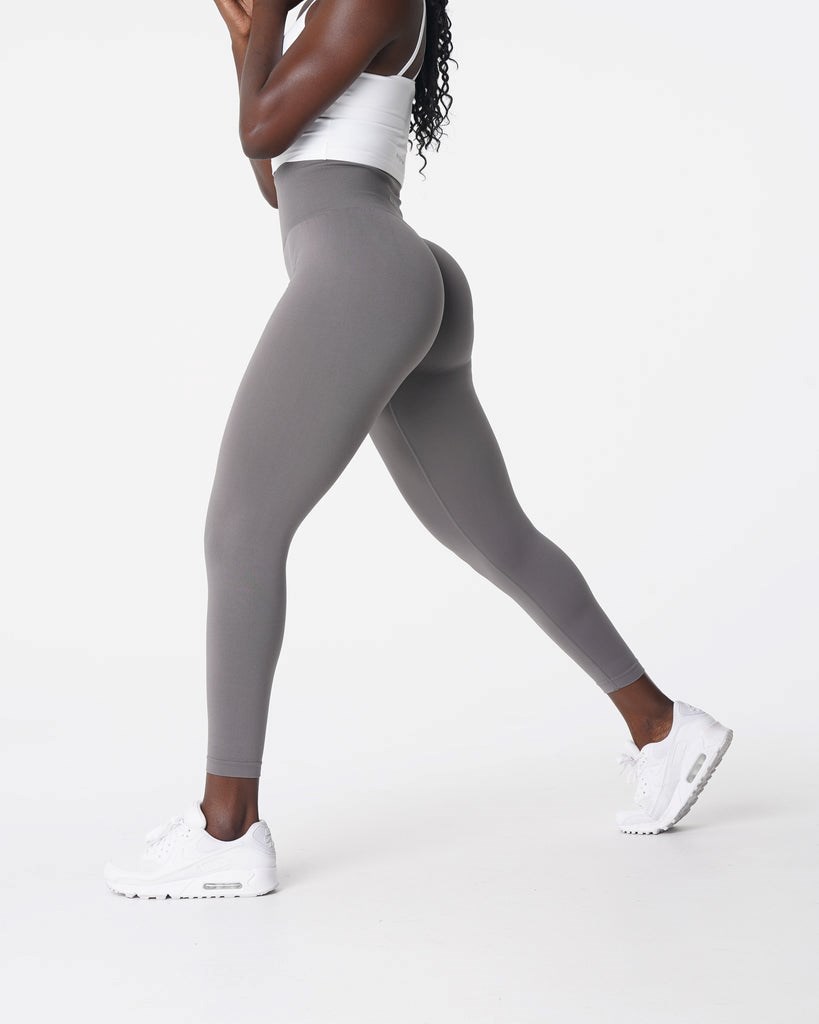 NVGTN Solid Seamless Leggings Charcoal | CFQ-806342