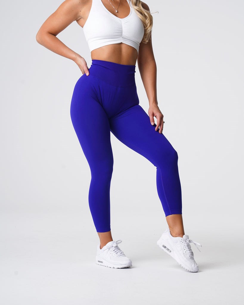 NVGTN Solid Seamless Leggings Cobalt | GWD-820574