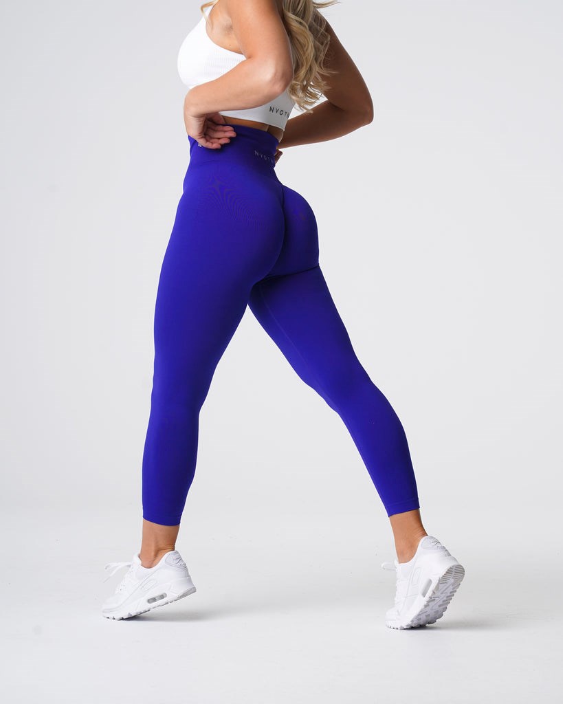 NVGTN Solid Seamless Leggings Cobalt | GWD-820574