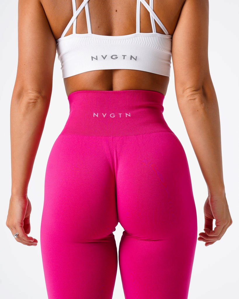 NVGTN Solid Seamless Leggings Magenta | HZL-145398