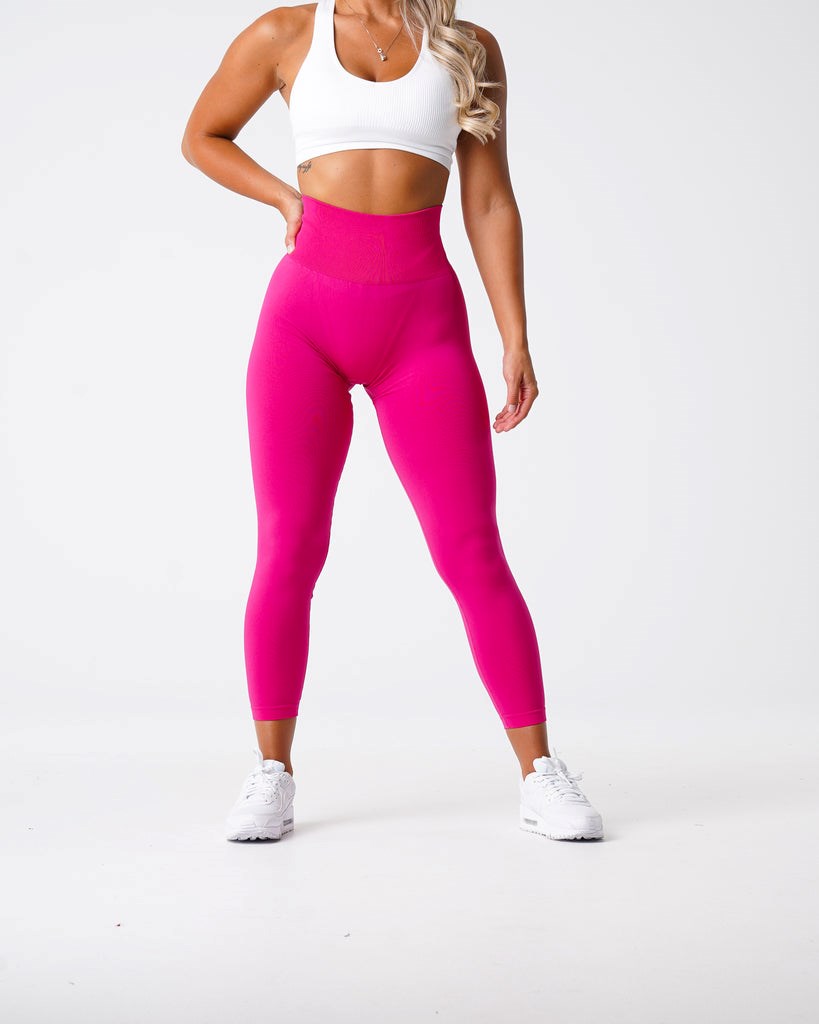 NVGTN Solid Seamless Leggings Magenta | HZL-145398