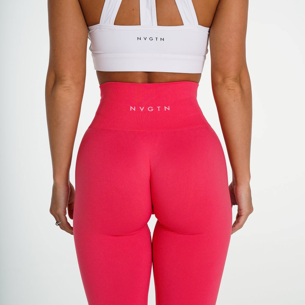 NVGTN Solid Seamless Leggings Ruzove | EDC-210489