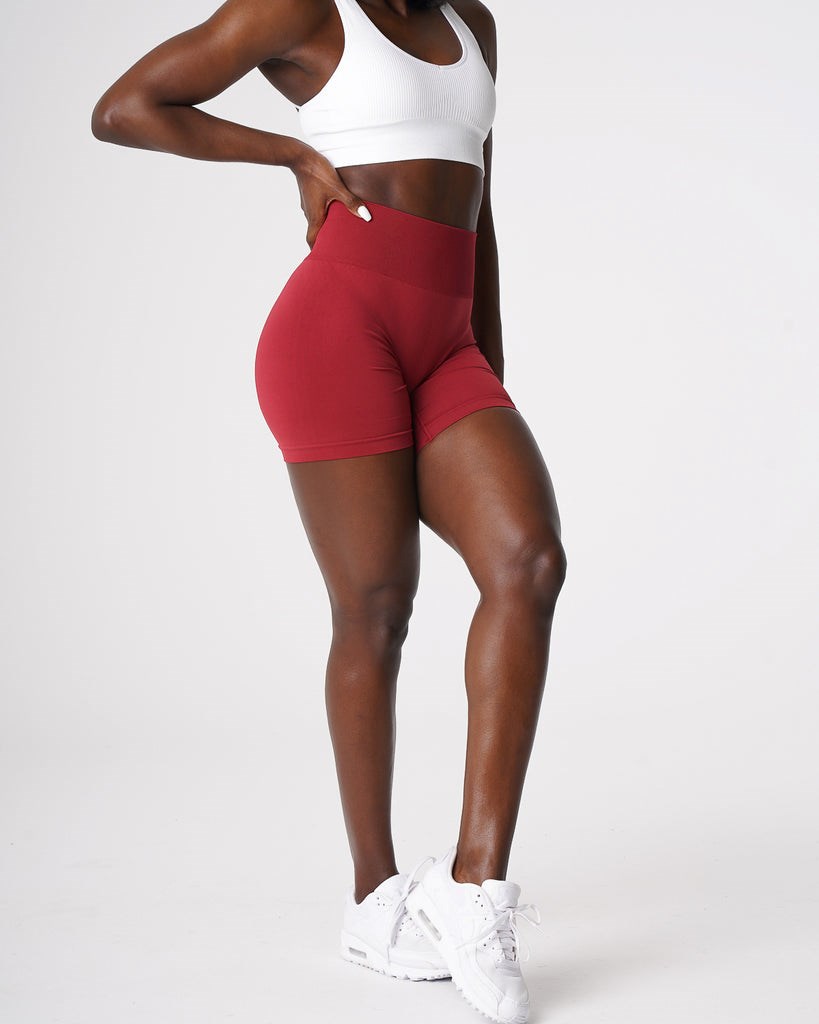 NVGTN Solid Seamless Shorts Carmine | WUA-846107