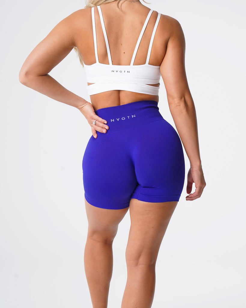 NVGTN Solid Seamless Shorts Cobalt | RQM-043689