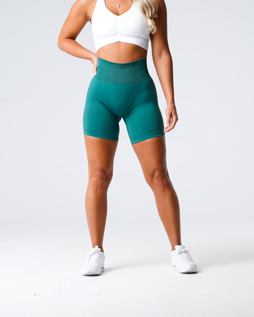 NVGTN Solid Seamless Shorts Emerald | JFN-381670