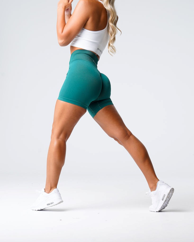 NVGTN Solid Seamless Shorts Emerald | JFN-381670