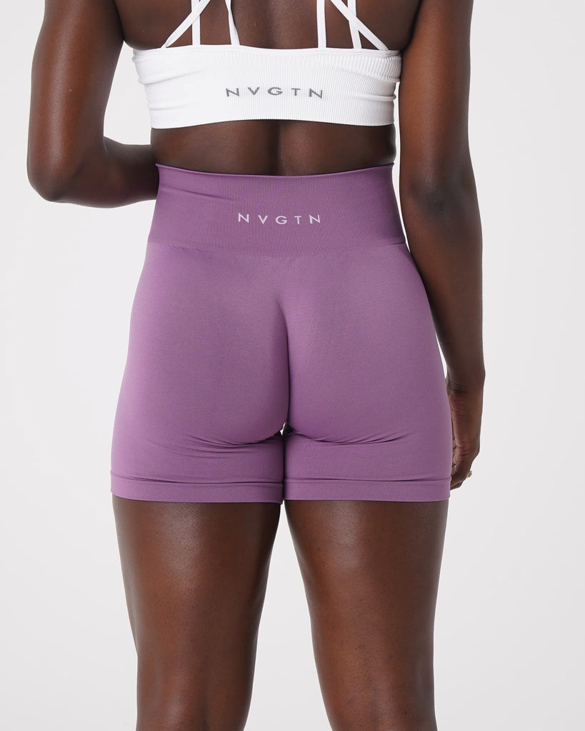 NVGTN Solid Seamless Shorts Orchid | JIB-708915