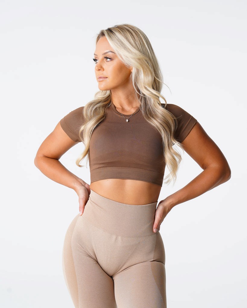 NVGTN Vortex Seamless Bra Top Mocha | AYN-461203