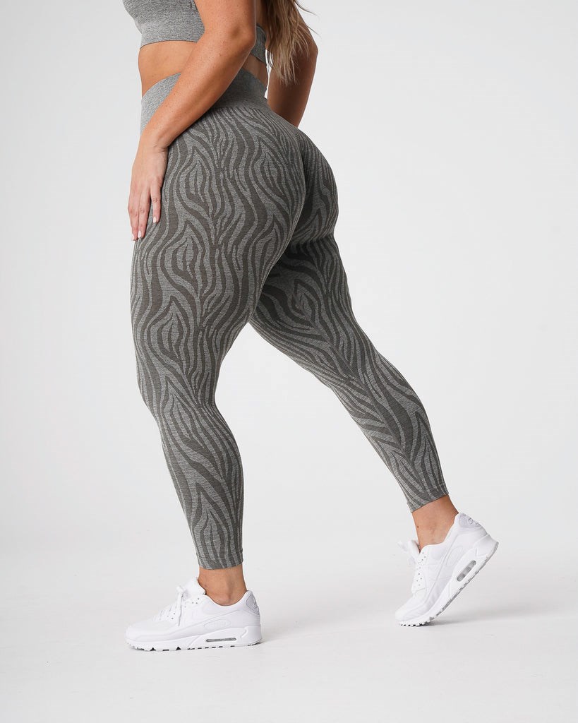 NVGTN Zebra Seamless Leggings Hnedožltý Zelene | RXG-826197