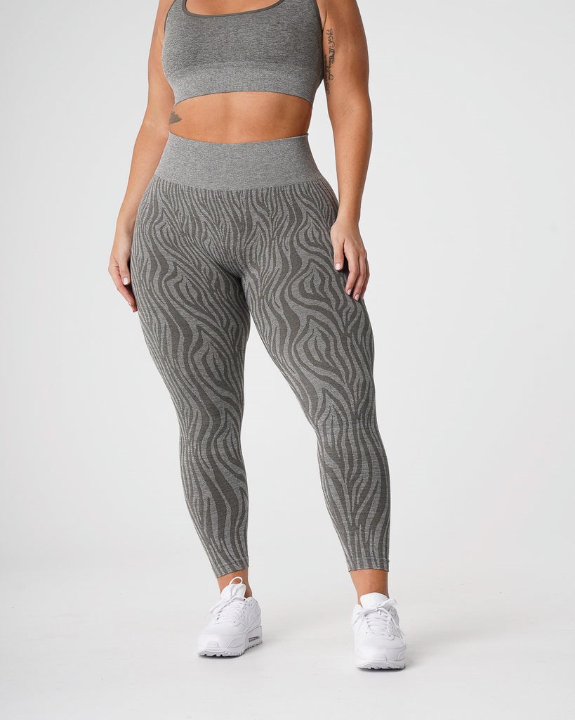 NVGTN Zebra Seamless Leggings Hnedožltý Zelene | RXG-826197