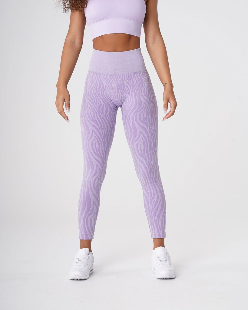 NVGTN Zebra Seamless Leggings Lilac | LGZ-732419