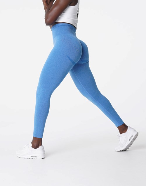 NVGTN Curve Seamless Leggings Modre | LAK-102468