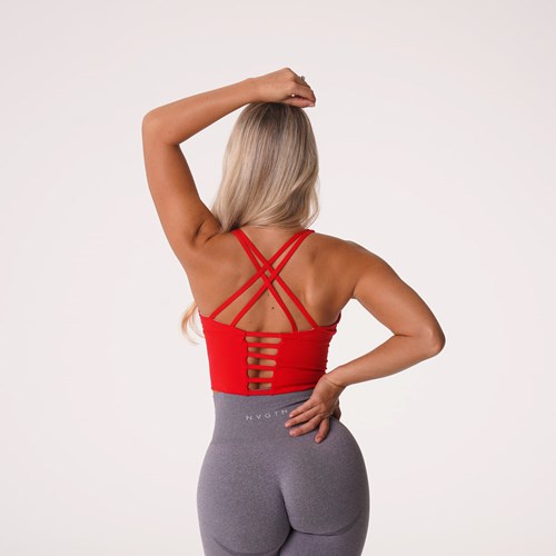 NVGTN Matrix Bra Top Scarlet | XNW-413562