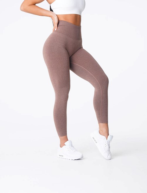 NVGTN NV Seamless Leggings Cocoa | KGW-981342