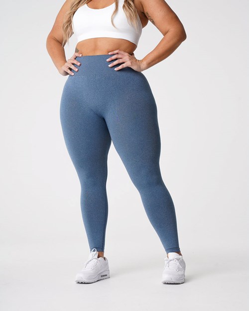 NVGTN NV Seamless Leggings Modre | MVW-795306