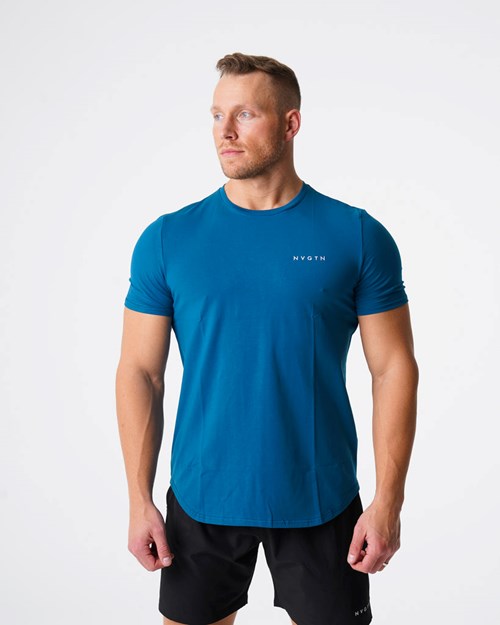 NVGTN Pulse Fitted Tee Modre | CAX-185327