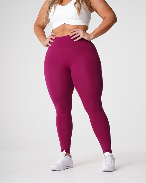 NVGTN Signature 2.0 Leggings Berry | EUY-480697