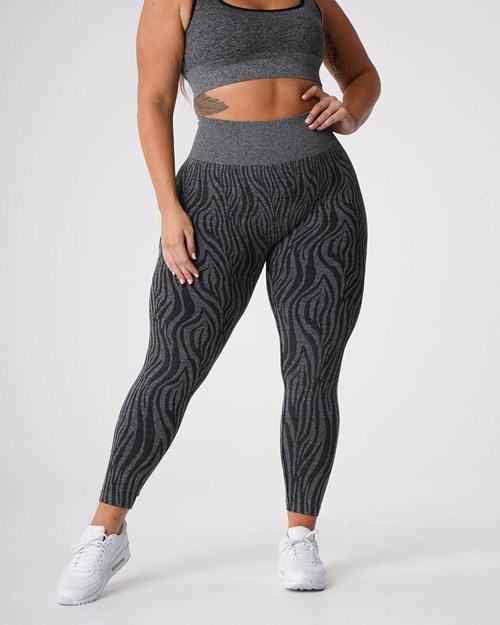 NVGTN Zebra Seamless Leggings Čierne | UIE-062741